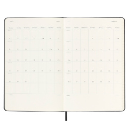 12M Daily Kalender Hardcover Large Black in der Gruppe Papier & Blöcke / Kalender und Terminkalender / 12 Monate Tageskalender bei Pen Store (130154)