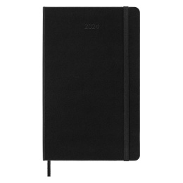 12M Weekly Notebook Hardcover Large Black in der Gruppe Papier & Blöcke / Kalender und Terminkalender / 12 Monate Tageskalender bei Pen Store (130170)