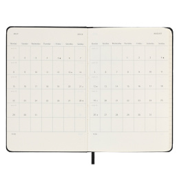 12M Weekly Planner Horizontal Hardcover Pocket Black in der Gruppe Papier & Blöcke / Kalender und Terminkalender / 12 Monate Tageskalender bei Pen Store (130174)