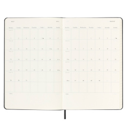 12M Weekly Planner Vertical Hardcover Large Black in der Gruppe Papier & Blöcke / Kalender und Terminkalender / 12 Monate Tageskalender bei Pen Store (130175)