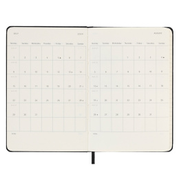 12M Weekly Planner Vertical Hardcover Pocket Black in der Gruppe Papier & Blöcke / Kalender und Terminkalender / 12 Monate Tageskalender bei Pen Store (130176)