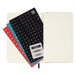 12M Monthly Kalender Softcover Pocket Black in der Gruppe Papier & Blöcke / Kalender und Terminkalender / 12 Monate Tageskalender bei Pen Store (130190)