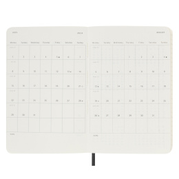 12M Weekly Notebook Softcover Pocket Black in der Gruppe Papier & Blöcke / Kalender und Terminkalender / 12 Monate Tageskalender bei Pen Store (130196)