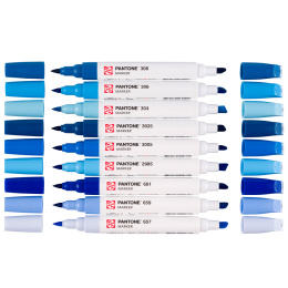 Marker 9er Set Blue in der Gruppe Stifte / Künstlerstifte / Marker bei Pen Store (130485)