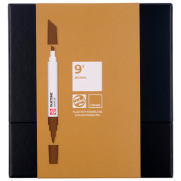 Marker 9er Set Brown in der Gruppe Stifte / Künstlerstifte / Marker bei Pen Store (130489)