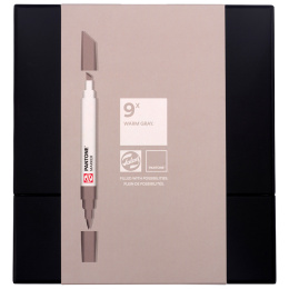 Marker 9er Set Warm Gray in der Gruppe Stifte / Künstlerstifte / Marker bei Pen Store (130491)