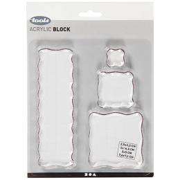 Acrylblock 4 Stk in der Gruppe Basteln & Hobby / Hobbyzubehör / Stempel bei Pen Store (130566)