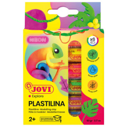 Plastilina Knetmassa 6 Stück Neon 15 g in der Gruppe Kids / Basteln für Kinder / Basteln mit Ton bei Pen Store (130618)