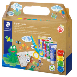 Noris Junior Fingerfarben & Bastelset in der Gruppe Kids / Basteln für Kinder / Malfarbe für Kinder / Fingerfarben bei Pen Store (130646)