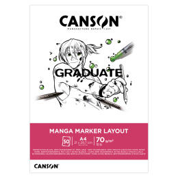 Graduate Manga Marker Layout Pad A4 70 g in der Gruppe Papier & Blöcke / Künstlerblöcke / Zeichenblöcke bei Pen Store (130658)