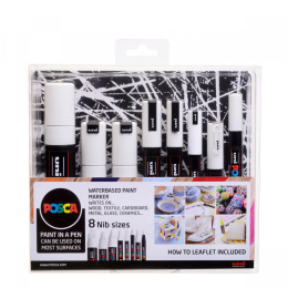 White 8-er Set in der Gruppe Stifte / Künstlerstifte / Acrylmarker bei Pen Store (130694)