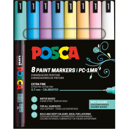 PC-1MR Soft Colours 8-er Set in der Gruppe Stifte / Künstlerstifte / Marker bei Pen Store (130696)
