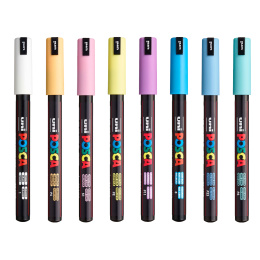 PC-1MR Soft Colours 8-er Set in der Gruppe Stifte / Künstlerstifte / Acrylmarker bei Pen Store (130696)