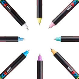 PC-1MR Soft Colours 8-er Set in der Gruppe Stifte / Künstlerstifte / Acrylmarker bei Pen Store (130696)