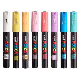 PC-1M Soft Colours 8-er Set in der Gruppe Stifte / Künstlerstifte / Acrylmarker bei Pen Store (130697)