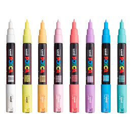 PC-1M Soft Colours 8-er Set in der Gruppe Stifte / Künstlerstifte / Acrylmarker bei Pen Store (130697)