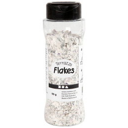 Terrazzo Flakes 90g Hellgrau in der Gruppe Basteln & Hobby / Basteln / Basteln und DIY bei Pen Store (130773)