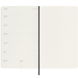 Kalender 18M WeekNote Soft Cover Large Black in der Gruppe Papier & Blöcke / Kalender und Terminkalender / 18 Monate Tageskalender bei Pen Store (130880)