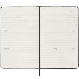 Kalender 18M Weekly Hard Cover Horisontell Pocket Black in der Gruppe Papier & Blöcke / Kalender und Terminkalender / 18 Monate Tageskalender bei Pen Store (130885)