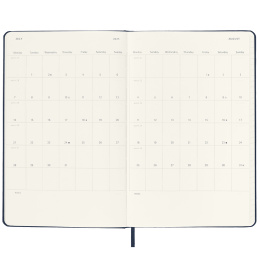 Kalender 18M Daily Soft Cover Large Black in der Gruppe Papier & Blöcke / Kalender und Terminkalender / 18 Monate Tageskalender bei Pen Store (130887)