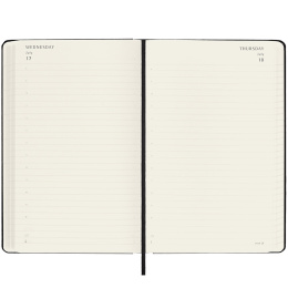 Kalender 18M Daily Hard Cover Large Black  in der Gruppe Papier & Blöcke / Kalender und Terminkalender / 18 Monate Tageskalender bei Pen Store (130888)