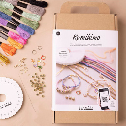 Kumihimo DIY-kit Freundschaftsarmbänder in der Gruppe Basteln & Hobby / Basteln / Selbstgemachter Schmuck bei Pen Store (131106)
