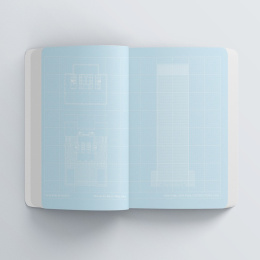 Blueprint Notebook: Architectural Masterpieces in der Gruppe Papier & Blöcke / Schreiben und Notizen / Notizbücher bei Pen Store (131111)