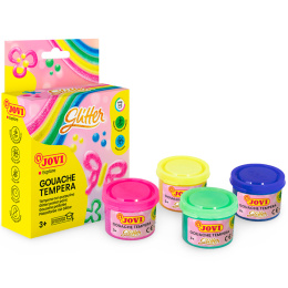 Gouachefarbe 4x35 ml Glitzerfarben (3 Jahren+) in der Gruppe Kids / Basteln für Kinder / Kindermalfarbe bei Pen Store (131141)