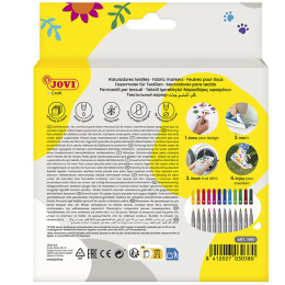 Textilstifte 12er-Pack (3 Jahren+) in der Gruppe Basteln & Hobby / Farben / Textilmarker bei Pen Store (131270)