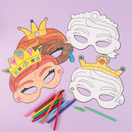 Pappmasken Prinzessinnen 12 Stk in der Gruppe Kids / Spaß und Lernen / Kindergeburtstag bei Pen Store (131284)