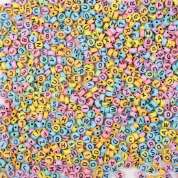 Buchstabenperlen Pastell 750 Stück in der Gruppe Kids / Spaß und Lernen / Schmuckherstellung für Kinder  bei Pen Store (131298)