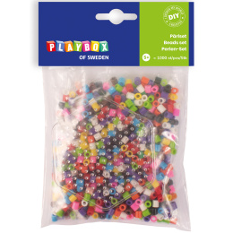 Röhrenperlen Hexagon 1000 Stück Mix in der Gruppe Kids / Spaß und Lernen / Bügelperlen & Steckplatten bei Pen Store (131312)