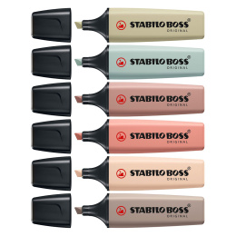 Boss Nature Colors 6er-Pack in der Gruppe Stifte / Etikettierung und Büro / Textmarker bei Pen Store (131433)