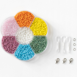 Rocailles-Perlen-Set Bunt in der Gruppe Basteln & Hobby / Basteln / Selbstgemachter Schmuck bei Pen Store (131536)