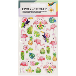 Epoxy-Sticker Tropical  1 Blatt in der Gruppe Kids / Spaß und Lernen / Stickers bei Pen Store (131544)