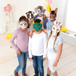 Kindermasken Tiere 6er-Pack in der Gruppe Kids / Feiertage / Saison für Kinder / Kindergeburtstag bei Pen Store (131574)