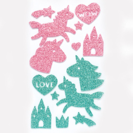 Moosgummi Sticker Unicorn 2 Blatt in der Gruppe Kids / Spaß und Lernen / Stickers bei Pen Store (131583)