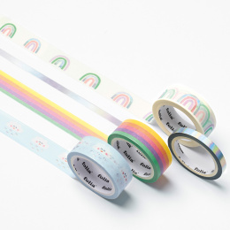 Washi-Tape Rainbow & Clouds 4er-Pack in der Gruppe Basteln & Hobby / Hobbyzubehör / Washi Tape bei Pen Store (131590)