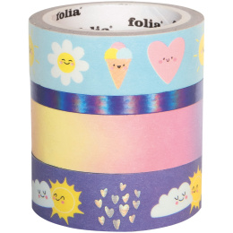 Washi-Tape Sunnyside 4er-Pack in der Gruppe Basteln & Hobby / Hobbyzubehör / Washi Tape bei Pen Store (131592)