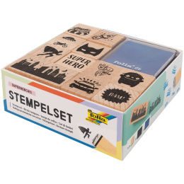 Stempelset Superheroes 12er-Pack in der Gruppe Basteln & Hobby / Hobbyzubehör / Stempel bei Pen Store (131611)