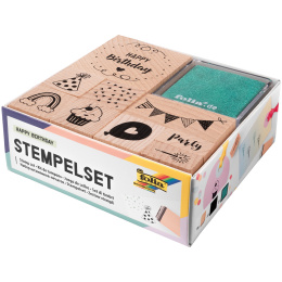 Stempelset Happy Birthday 9er-Pack in der Gruppe Basteln & Hobby / Hobbyzubehör / Stempel bei Pen Store (131612)