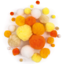 Pompons Gelb 30er-Pack in der Gruppe Kids / Spaß und Lernen / Bastelmaterial für Kinder / Filzkugeln und Pompons bei Pen Store (131632)