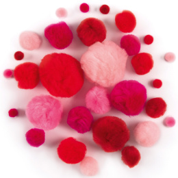 Pompons Rot 30er-Pack in der Gruppe Basteln & Hobby / Basteln / Basteln und DIY bei Pen Store (131633)