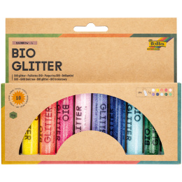 Bio Glitter Mix Rainbow 10er-Pack in der Gruppe Kids / Spaß und Lernen / Bastelmaterial für Kinder / Glitzer und pailletten bei Pen Store (131640)