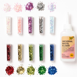 Bio Glitter Flakes 10er-Pack in der Gruppe Kids / Spaß und Lernen / Bastelmaterial für Kinder / Glitzer und pailletten bei Pen Store (131641)