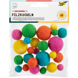 Filzkugeln Holi Festival 25 Stück in der Gruppe Kids / Spaß und Lernen / Bastelmaterial für Kinder / Filzkugeln und Pompons bei Pen Store (131669)