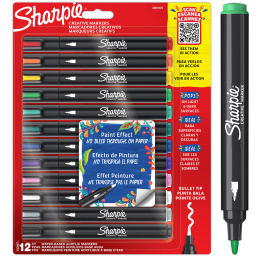Creative Marker Bullet Tip 12er-Pack in der Gruppe Stifte / Künstlerstifte / Acrylmarker bei Pen Store (131698)
