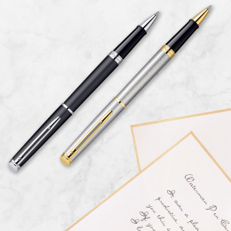 Hémisphère Steel/Gold Tintenroller in der Gruppe Stifte / Fine Writing / Geschenkideen bei Pen Store (132003)