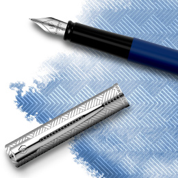 Allure Deluxe Metal & Blue Füllfederhalter Fine in der Gruppe Stifte / Fine Writing / Füllfederhalter bei Pen Store (132013)