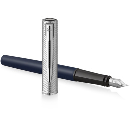 Allure Deluxe Metal & Blue Füllfederhalter Fine in der Gruppe Stifte / Fine Writing / Füllfederhalter bei Pen Store (132013)